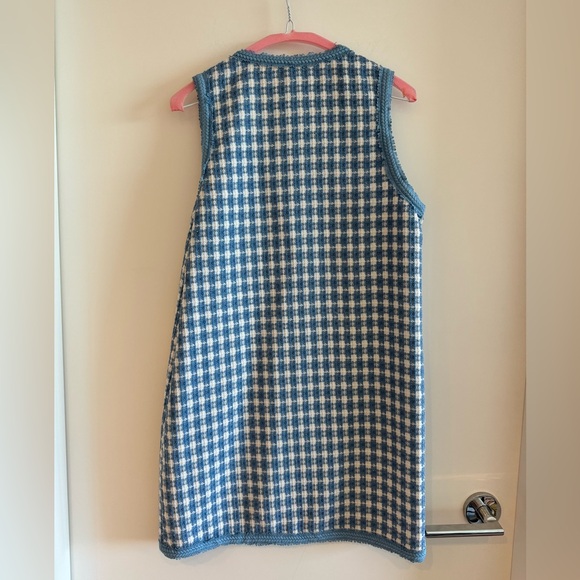 Icone Simons Blue Gingham Dress - Size Small Worn Once - Picture 3 of 3